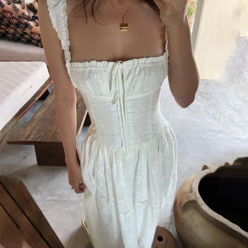 SOERA Karla Ruffle Trim Tiered Maxi Dress - Dresses - 1005007000872674-;KX1771494649313933894 L