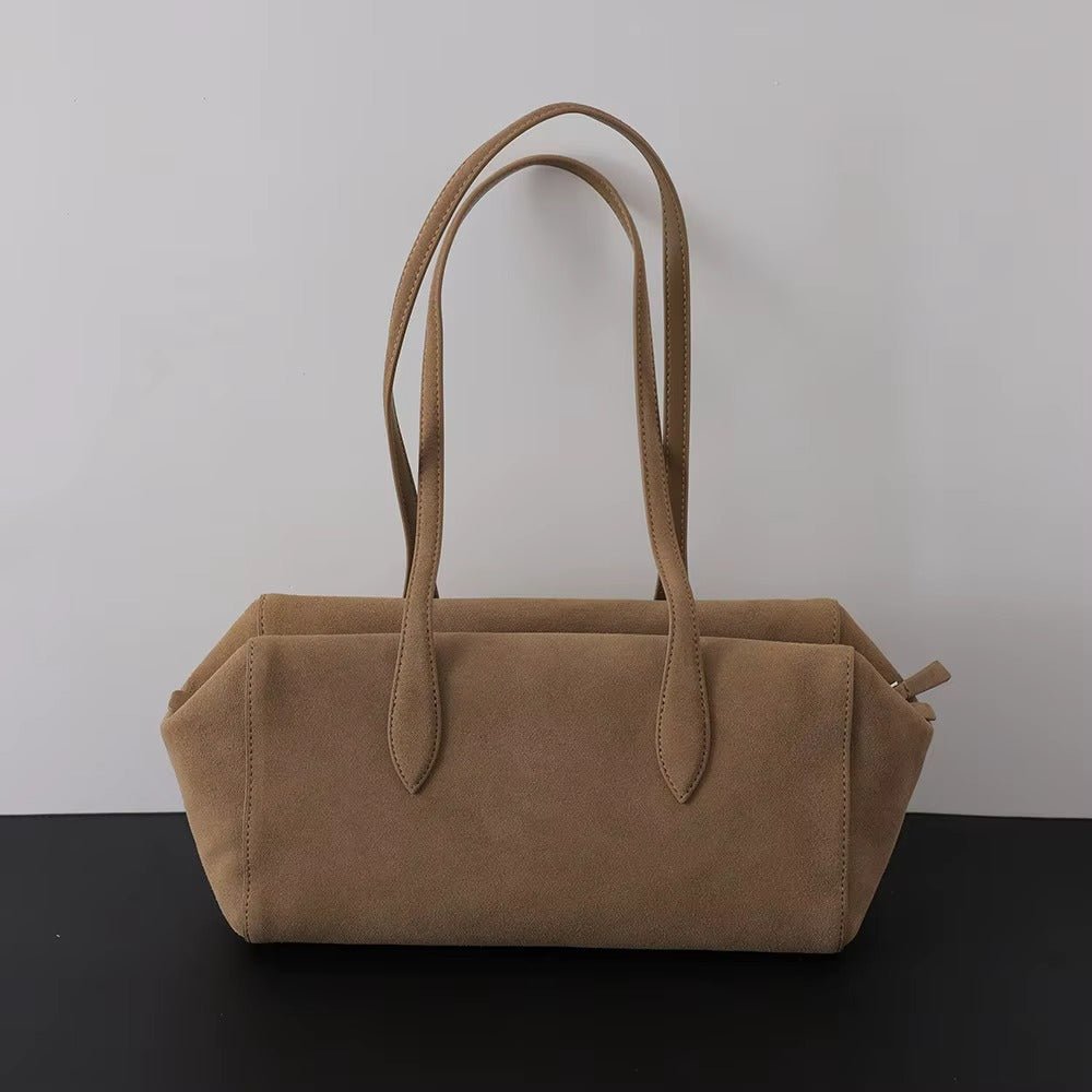 SOERA Elena Genuine Leather Tote Bag - Handbags -  Suede 30