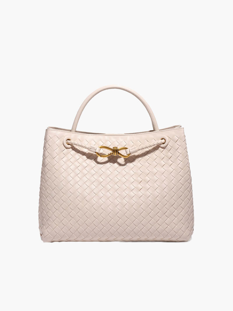SOERA Lucia Woven Bag - Handbags - DBAD2-WK296008 Big Creme