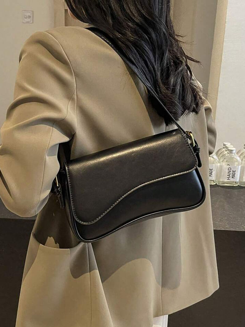 SOERA Mila Shoulder Saddle Bag - Handbags - Soera-Mila-Shoulder-Bag-Silver Silver Regular