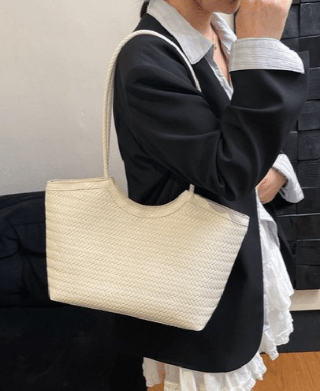 Sac Rica tressé en similicuir