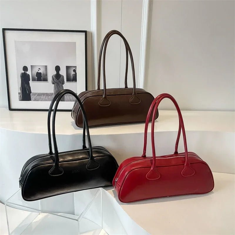 SOERA Sophia Long Handle Shoulder Bag - Handbags -  Black