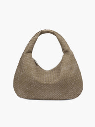 Sac tressé XL en suédine