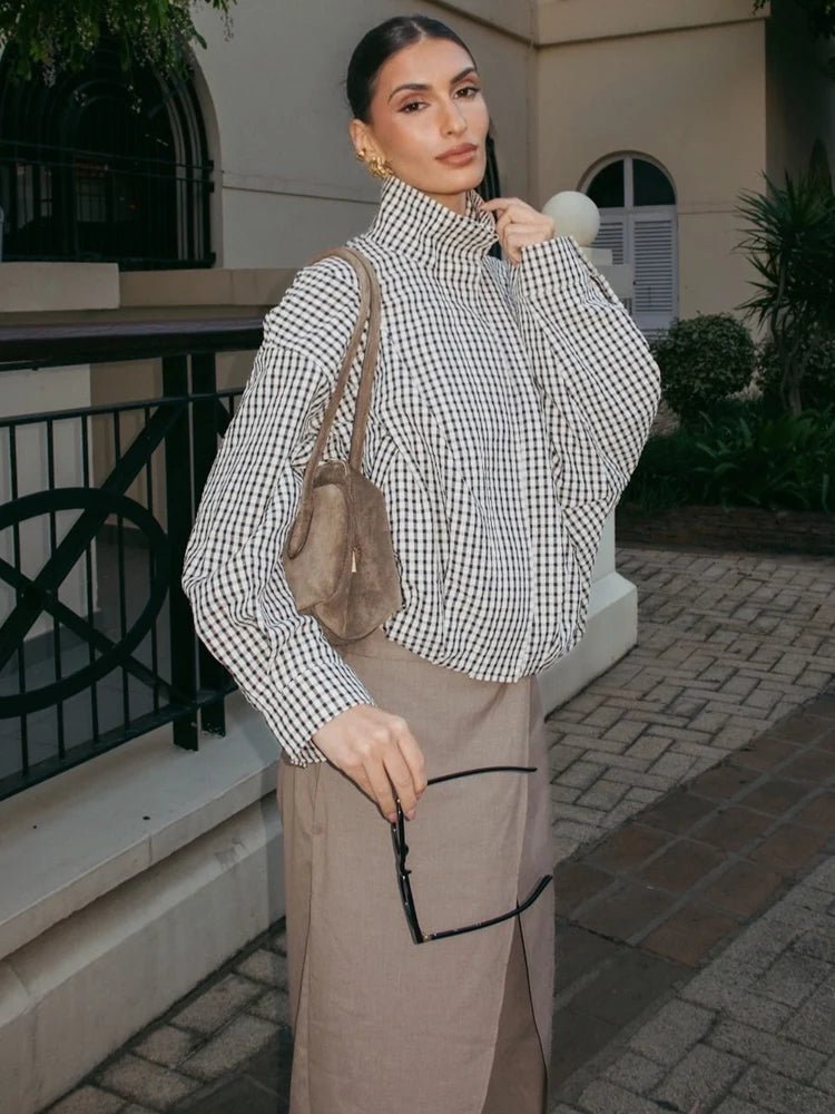 Zoe Plaid Bomber jakna