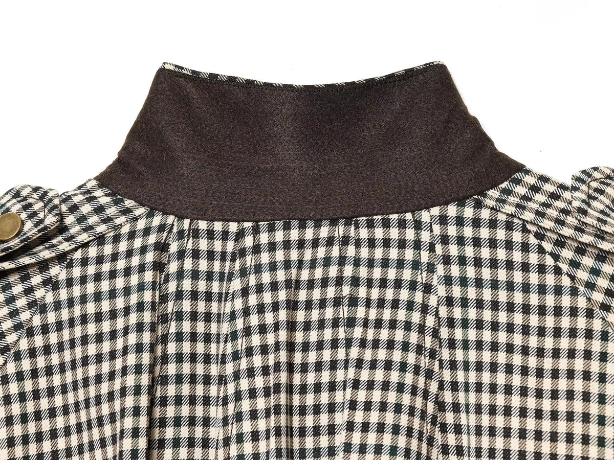 SOERA Emma High Neck Checked Bomber Jacket - Jacket - SOERA-331395-ONL-S-01219 S
