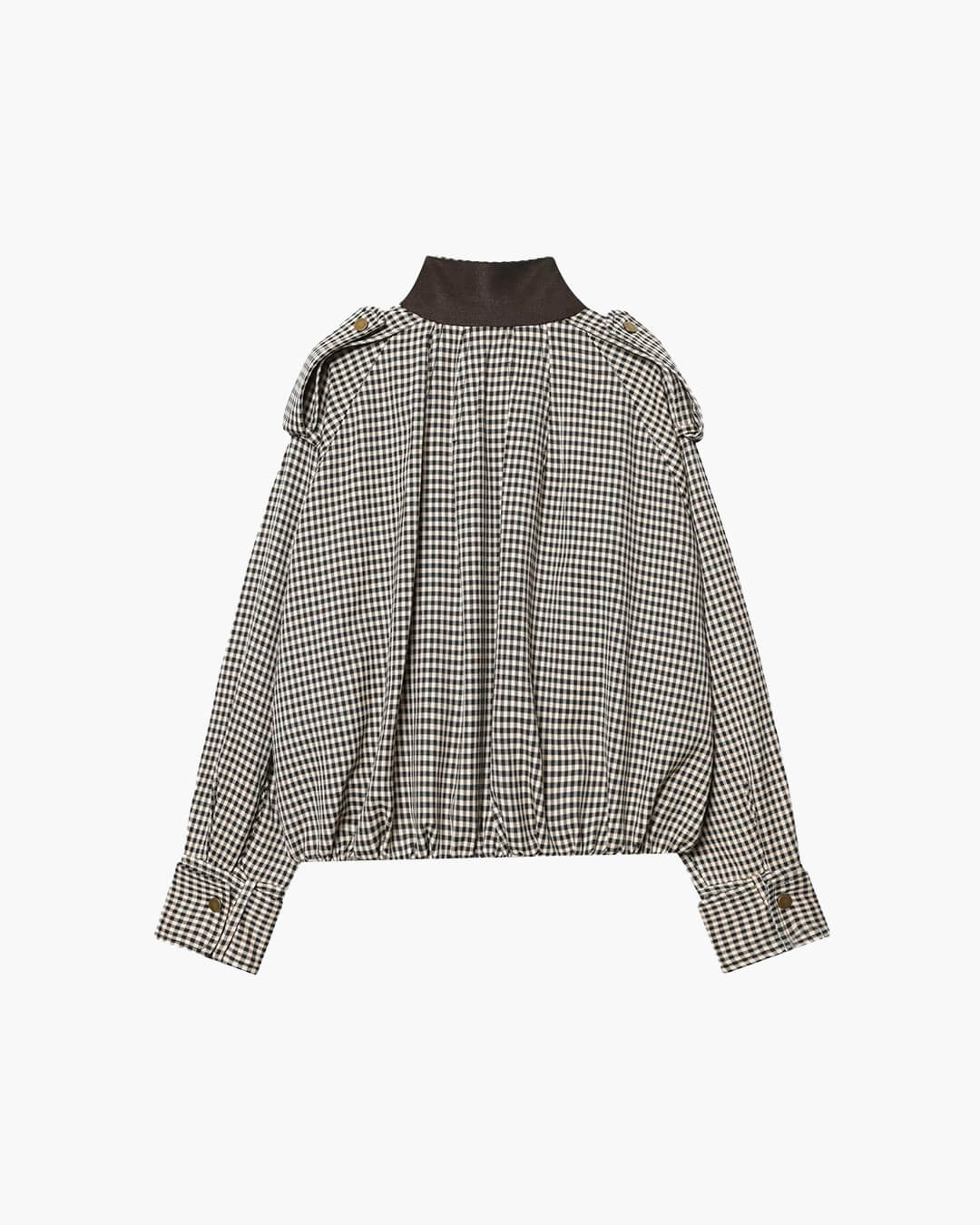 SOERA Emma High Neck Checked Bomber Jacket - Jacket - SOERA-331395-ONL-S-01219 S