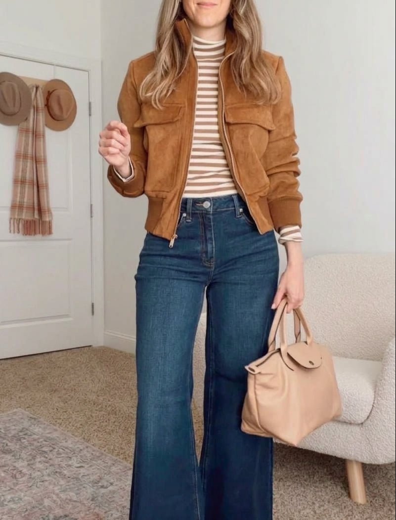 SOERA Esther Cropped Bomber Jacket - Jacket - SOERA-190147-01L-L-37251 Light Brown L