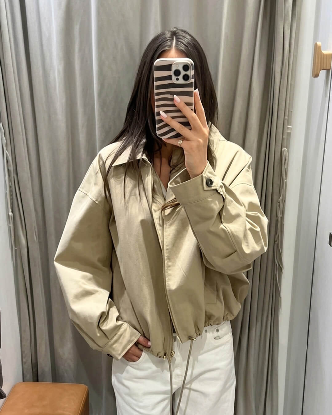 SOERA Julia Hooded Zip Jacket - Jacket - SOERA-372099-KHA-L-11331 Beige L