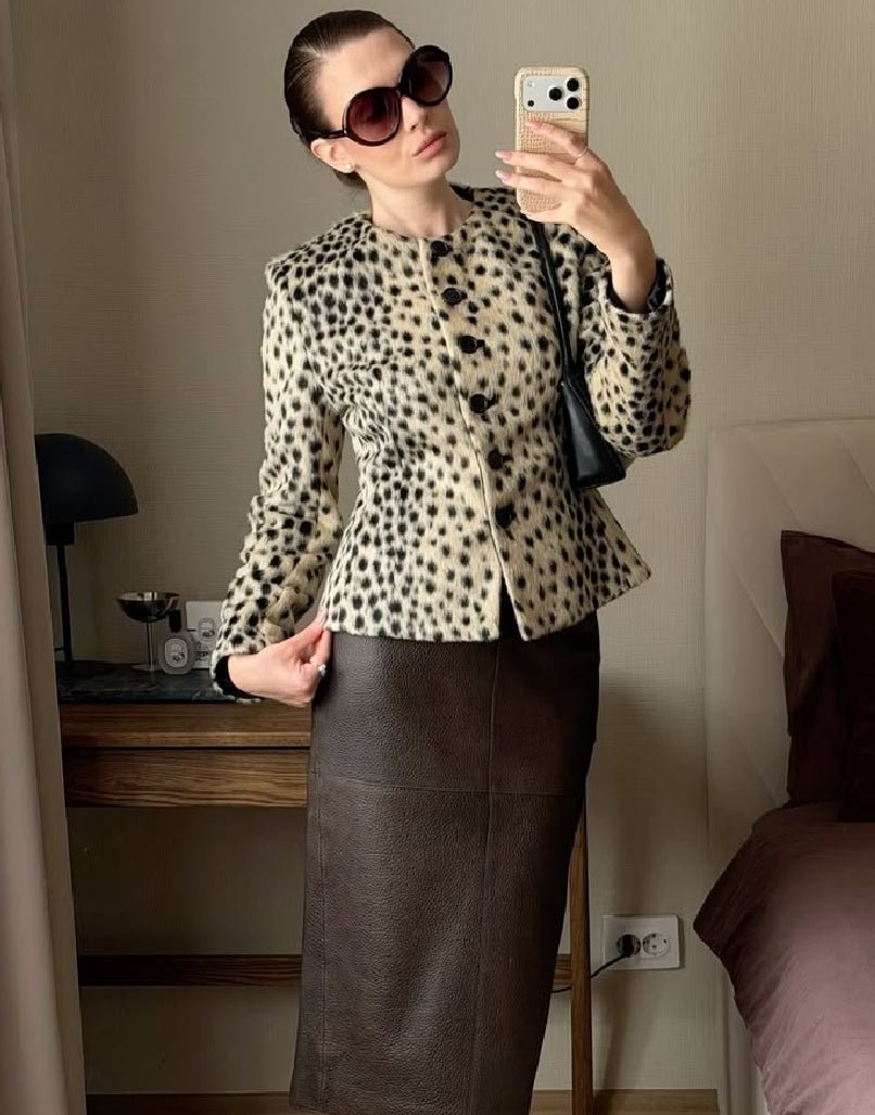 SOERA Lily Leopard Faux Fur Cropped Jacket - Jacket - SOERA-153539-PIC-S-02051 S