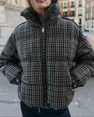 Monica Plaid Puffer Jacket