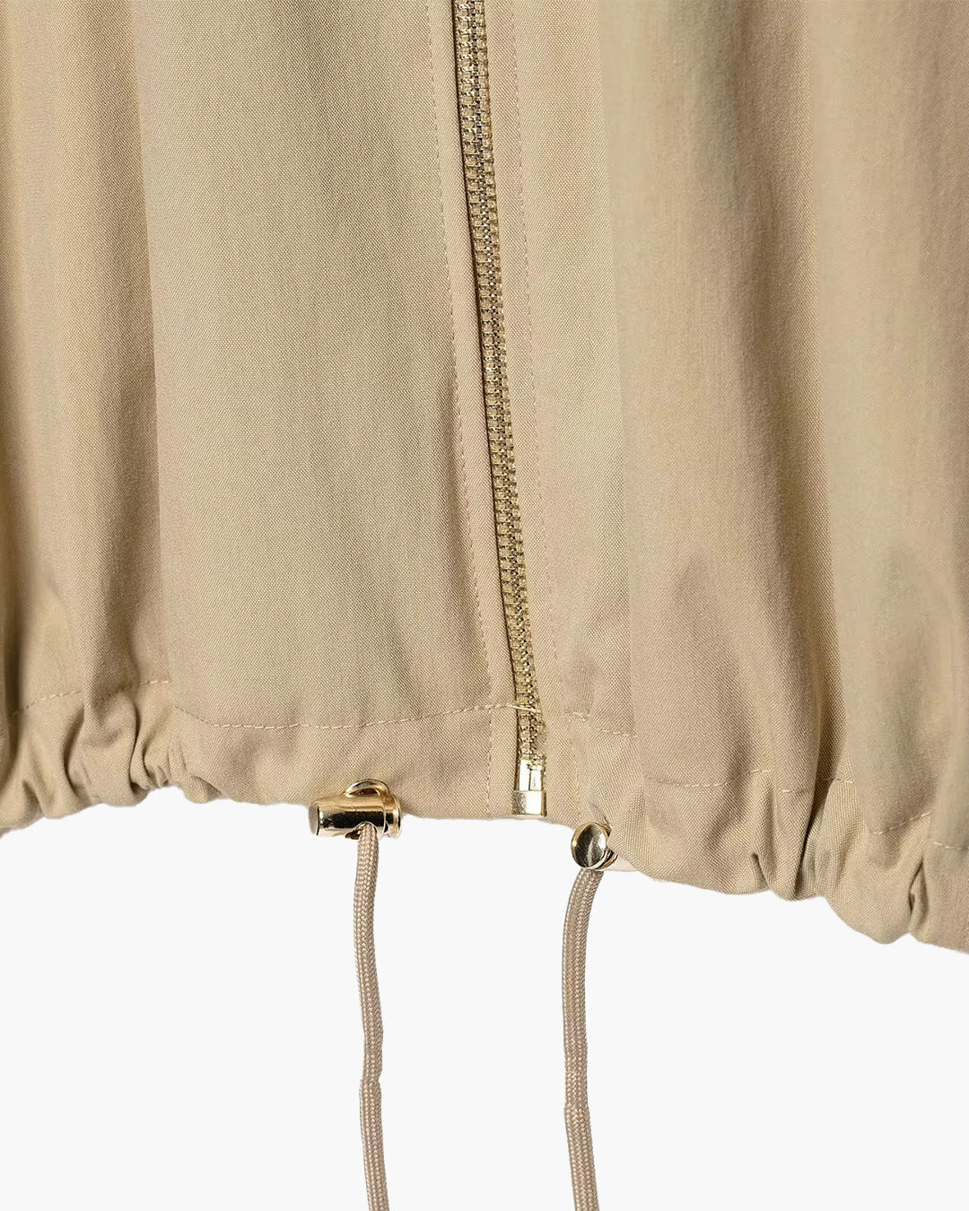 SOERA Angela Drawstring Hooded Zip Jacket - Jackets - SOERA-216963-1-S-79843 Beige S