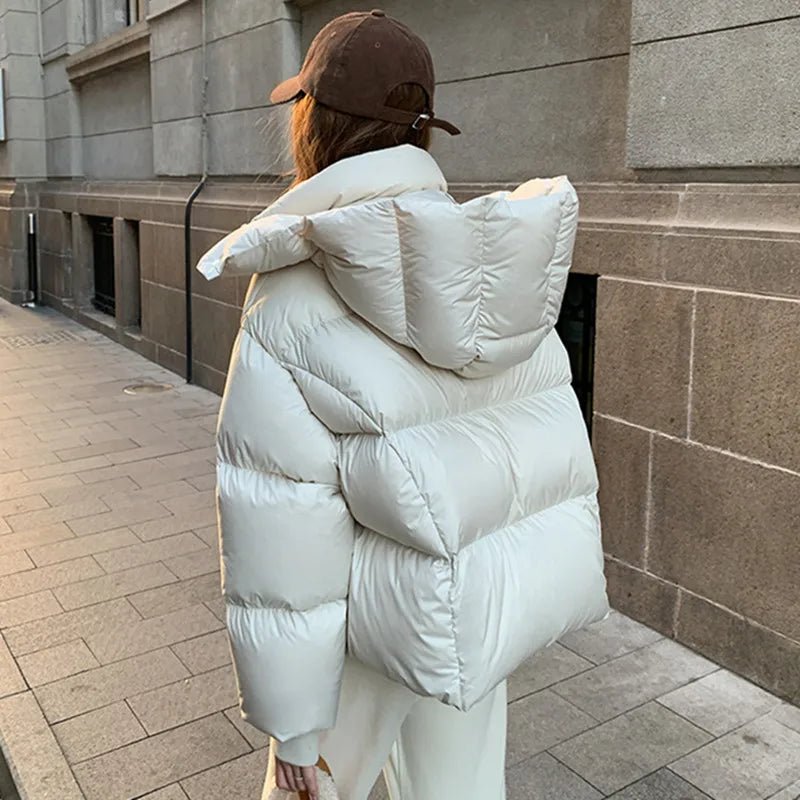SOERA Bella Thick Hooded Puffer Jacket - Jackets - 3256809473638795-;ok1763832189582019650 White XL