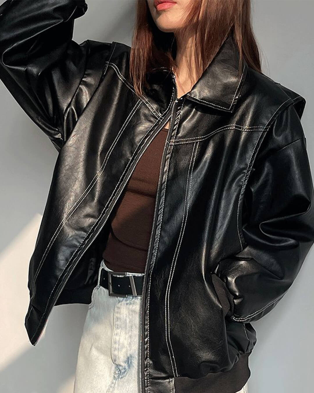SOERA Brooke Zip-Up Bomber Jacket - Jackets - SOERA-466691-DEF-OS-74825 Black S