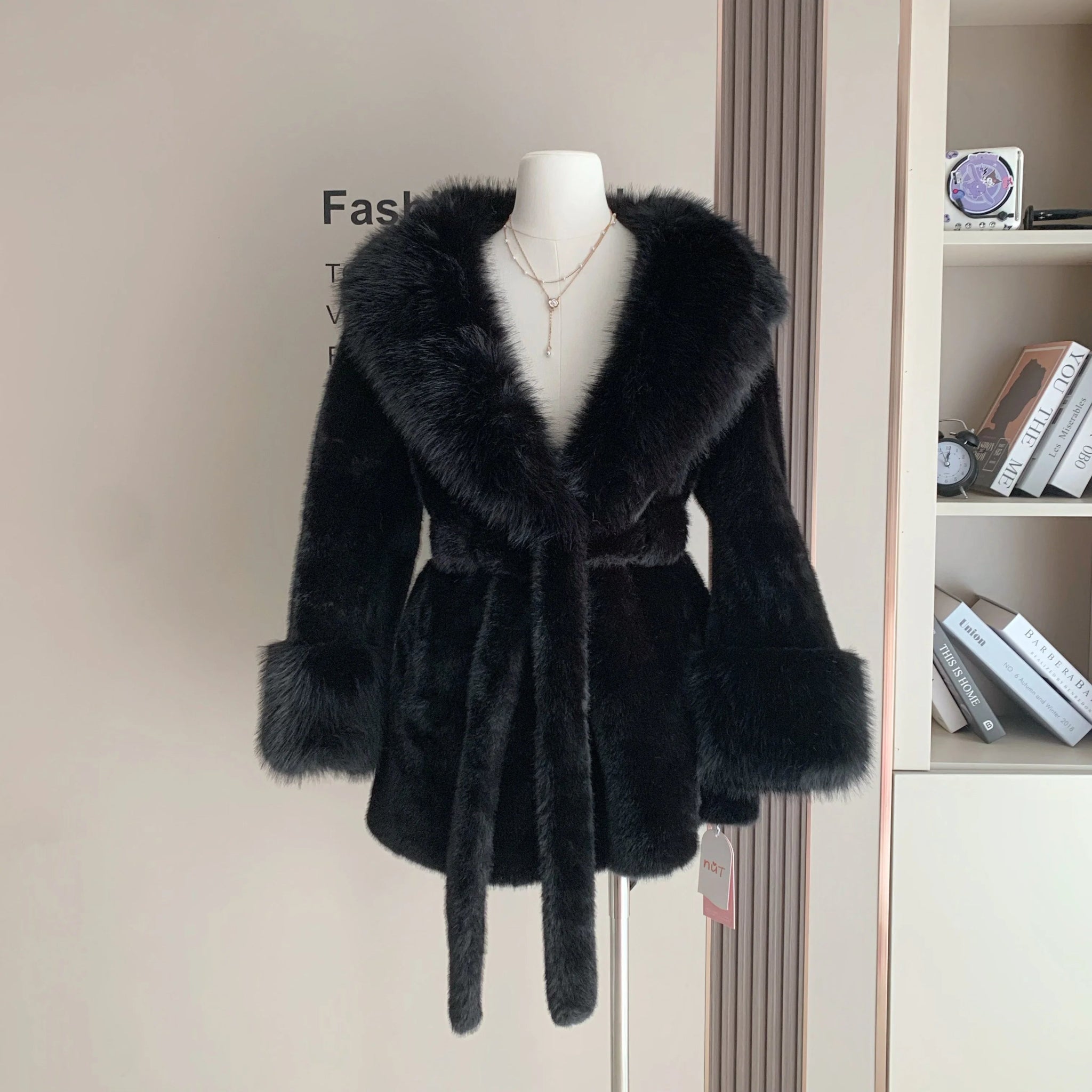 SOERA Jessa Faux Fur Trim Coat - Jackets -  Brown M