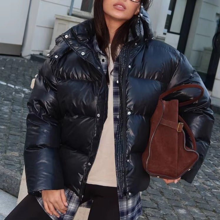 SOERA Judy Crop Puffer Jacket - Jackets -  Black S