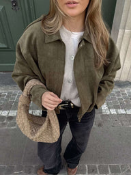 Bomber Katherine en suédine