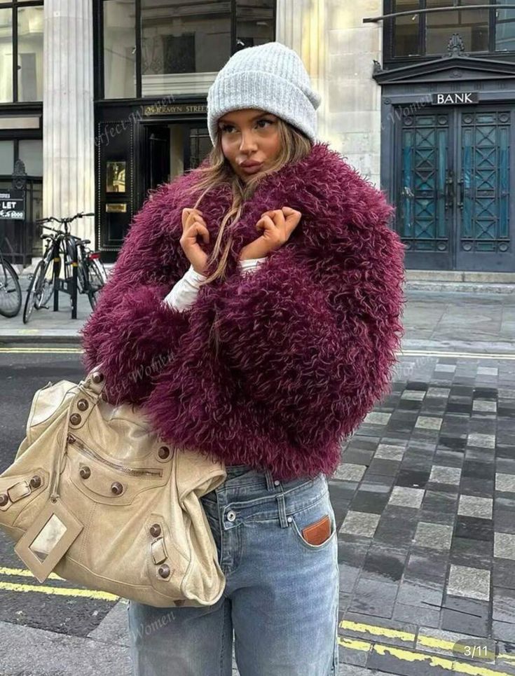 Liza Fuzzy umetno krzneni plašč