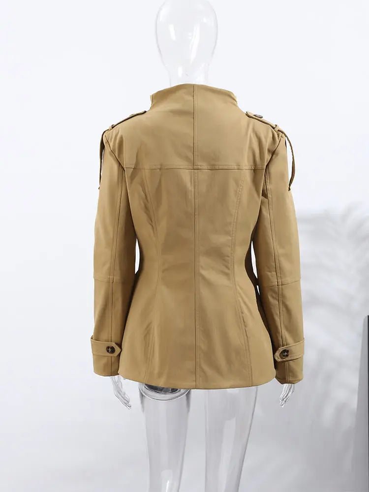 SOERA Melinda Slim Fit Trench Coat - Jackets - ki1761123527992857848 Tan L