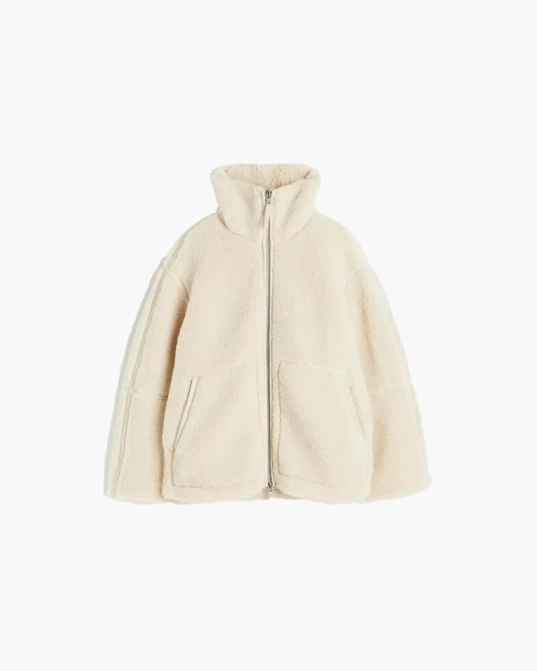 SOERA Susan Zip Up Teddy Jacket - Jackets - XV1763304746542709471 White S