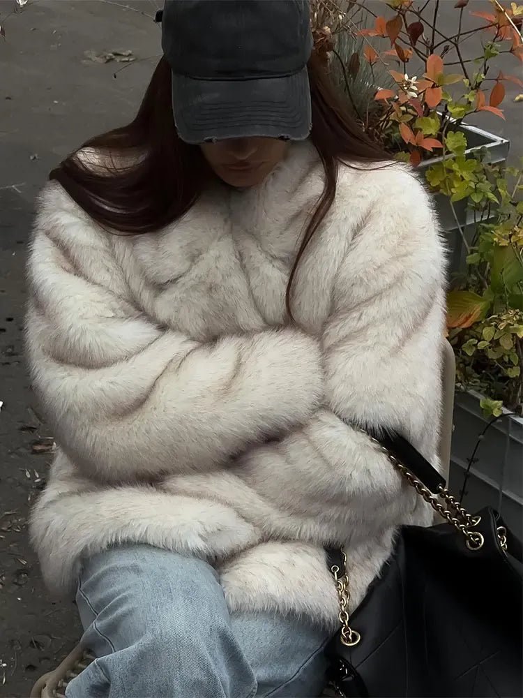 SOERA Tilda Faux Fur Coat - Jackets - mA1764442362182561973 Beige S