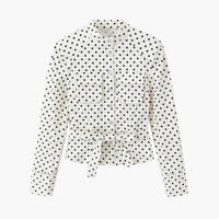 Set Cherry cu jachetă cu buline și pantaloni capri