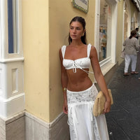 Set Keila cu bralette și fustă maxi