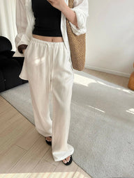 Kendall Weite Leinenhose