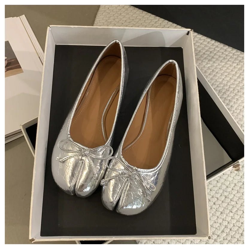 SOERA Cecilia Slip - On Ballet Flats - Shoes - 1005007273339079-;ii1775623627217509004 Silver 36
