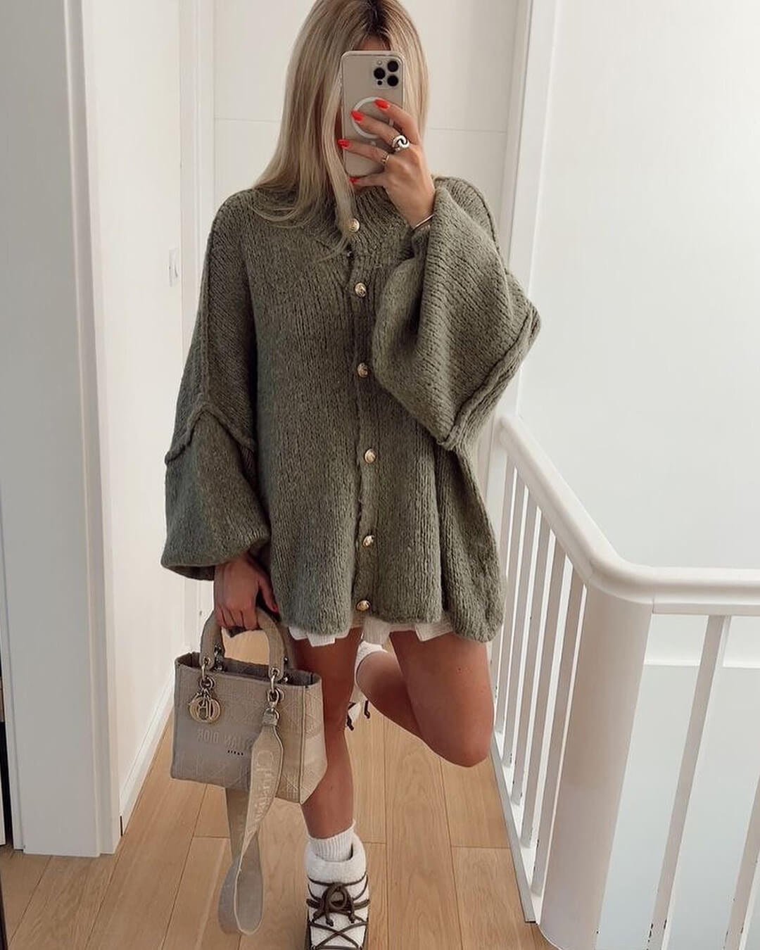 SOERA Greta Long Cardigan - Sweaters & Cardigans -  Army Green M
