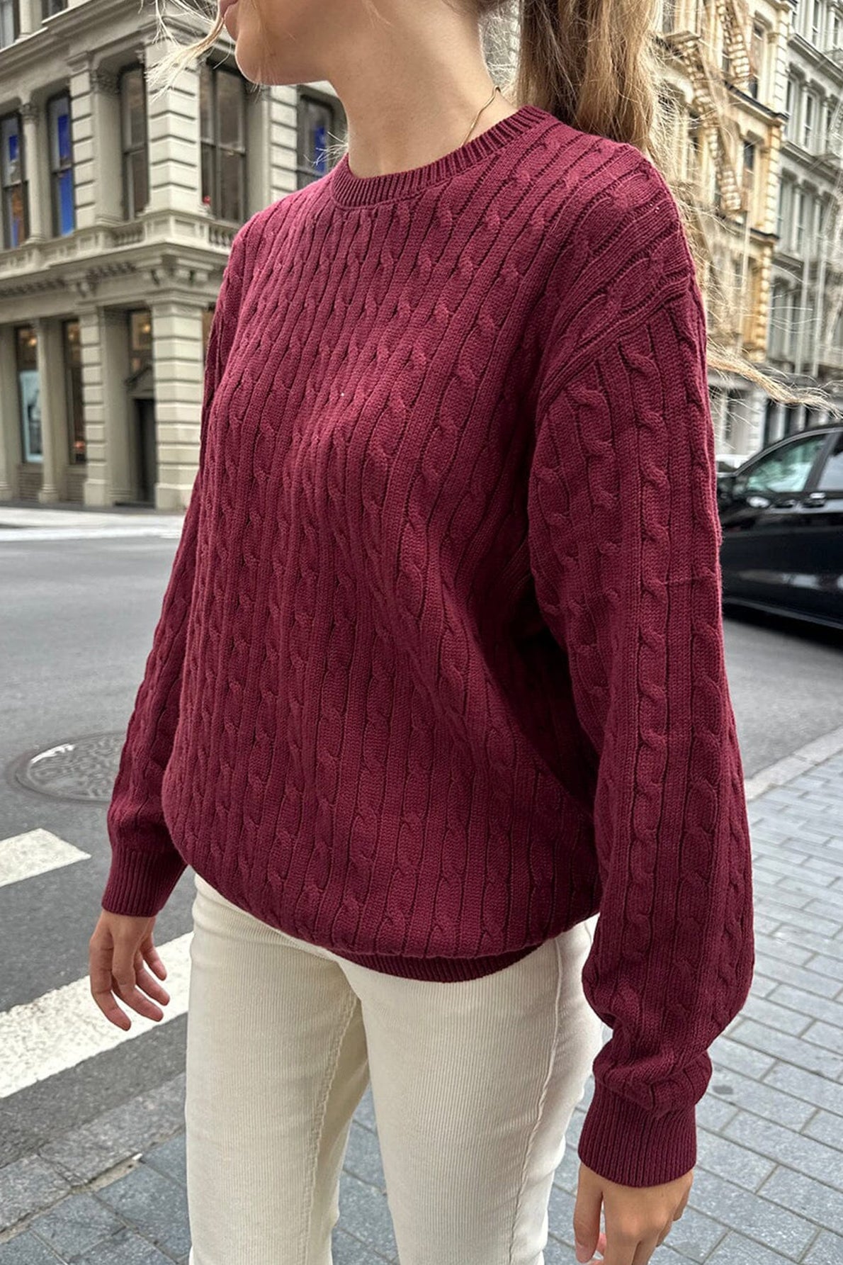 SOERA Karyl Knit Sweater - Sweaters - Wo1763304746536617964 Red S